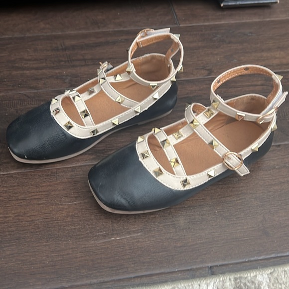 Rockstud ankle strap kids shoes - Picture 3 of 5